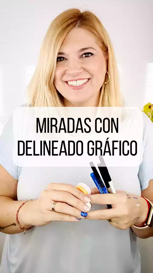 Miradas con delineado gráfico