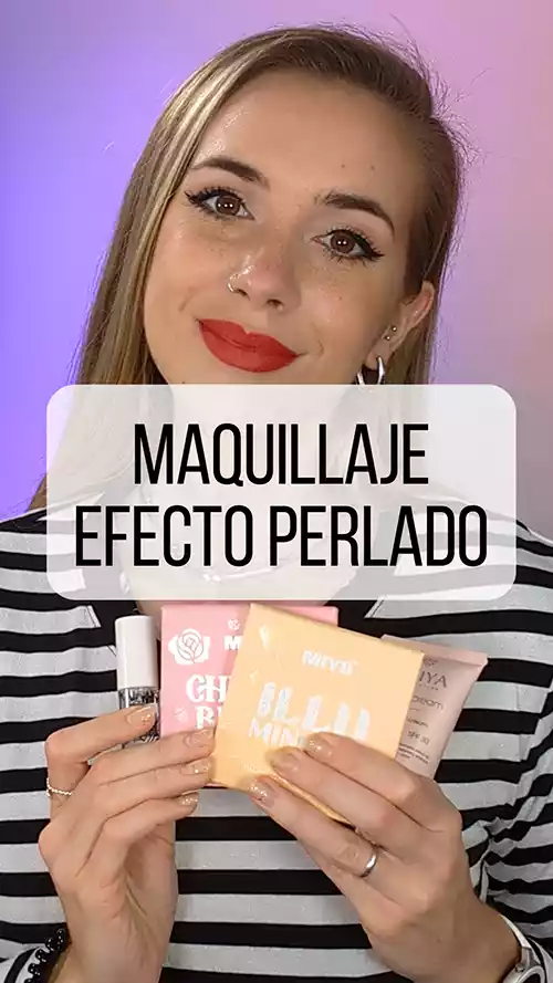 Efecto perlado en el maquillaje