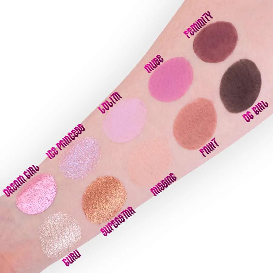 imagen paleta sombras girl boss miyo tonos