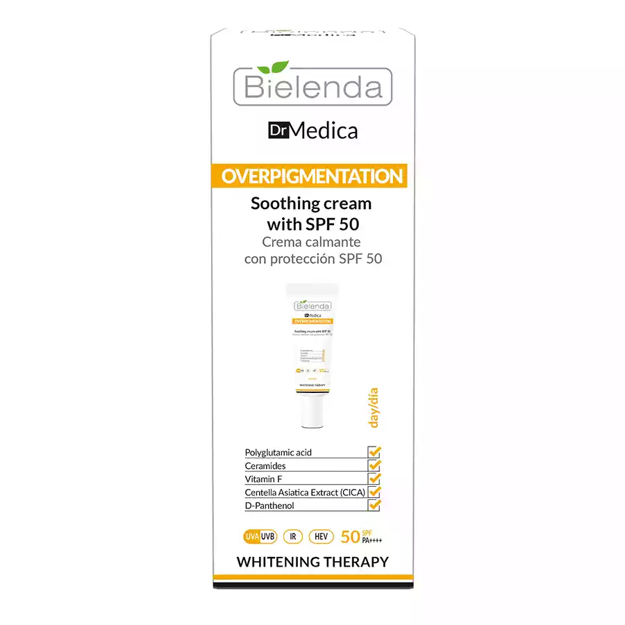 imagen crema antimanchas spf50 bielenda dr medica caja