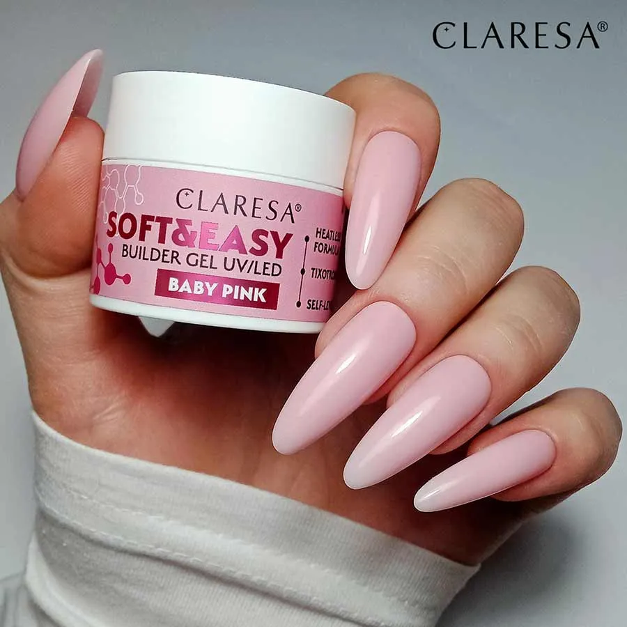 foto builder gel soft and easy baby pink claresa 1