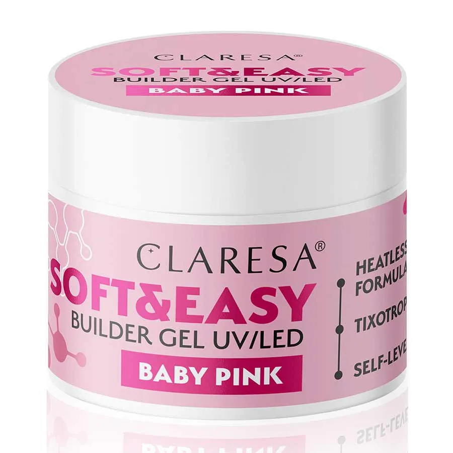 foto builder gel soft and easy baby pink claresa
