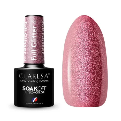 foto esmalte semipermanente full glitter claresa 4