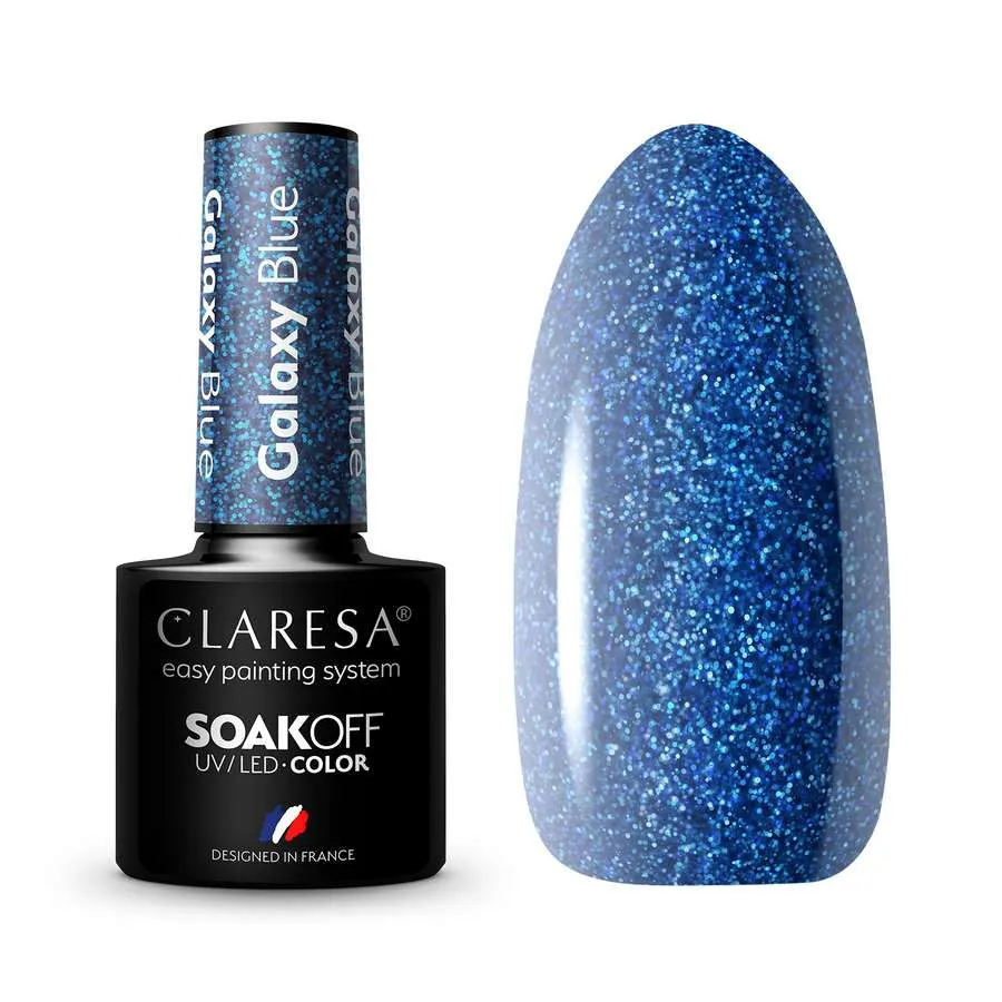 foto esmalte semipermanente galaxy claresa blue