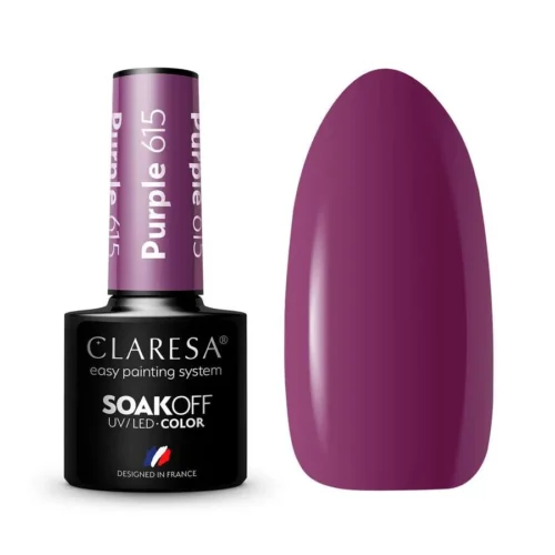 foto esmalte semipermanente morado claresa 615