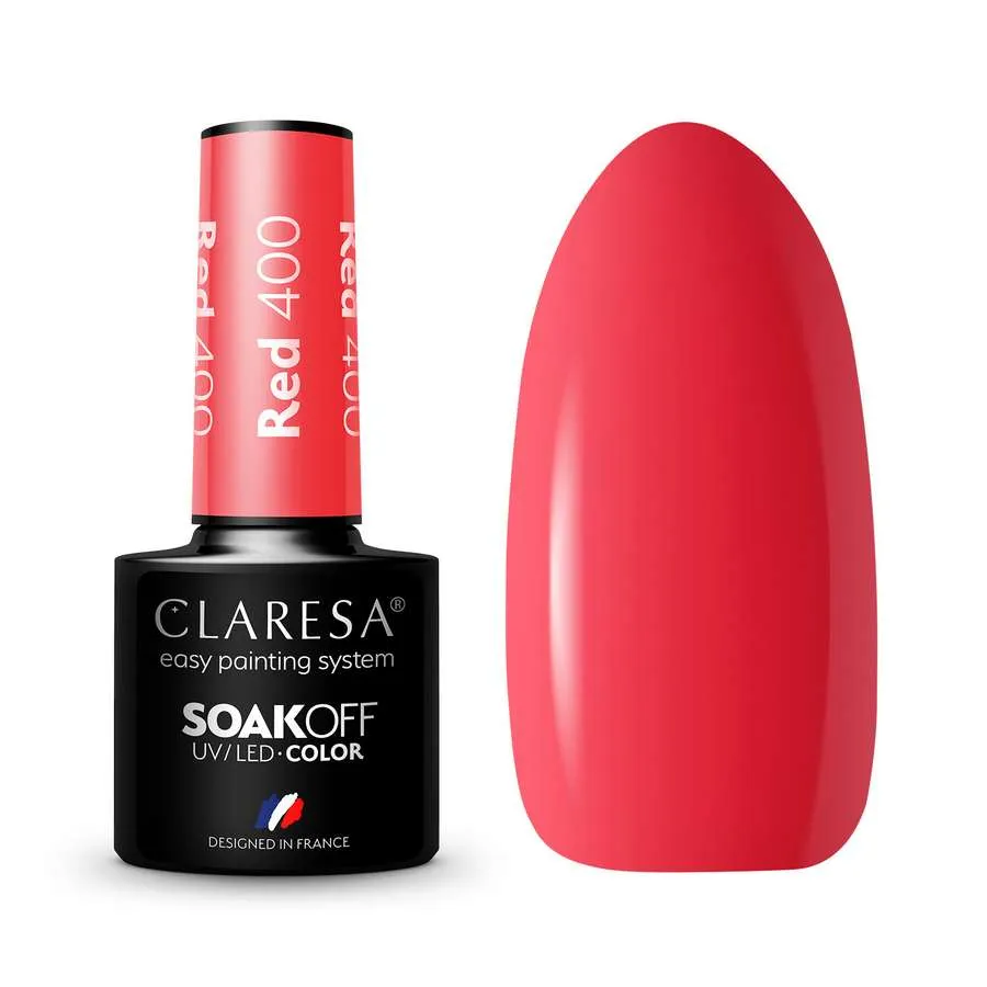 foto esmalte semipermanente rojo claresa 400