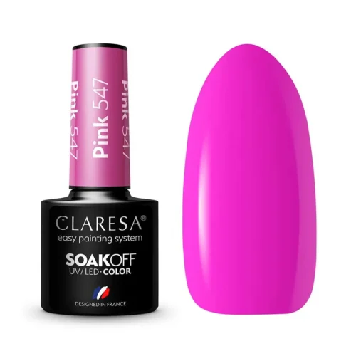 Esmalte semipermanente rosa Claresa 547