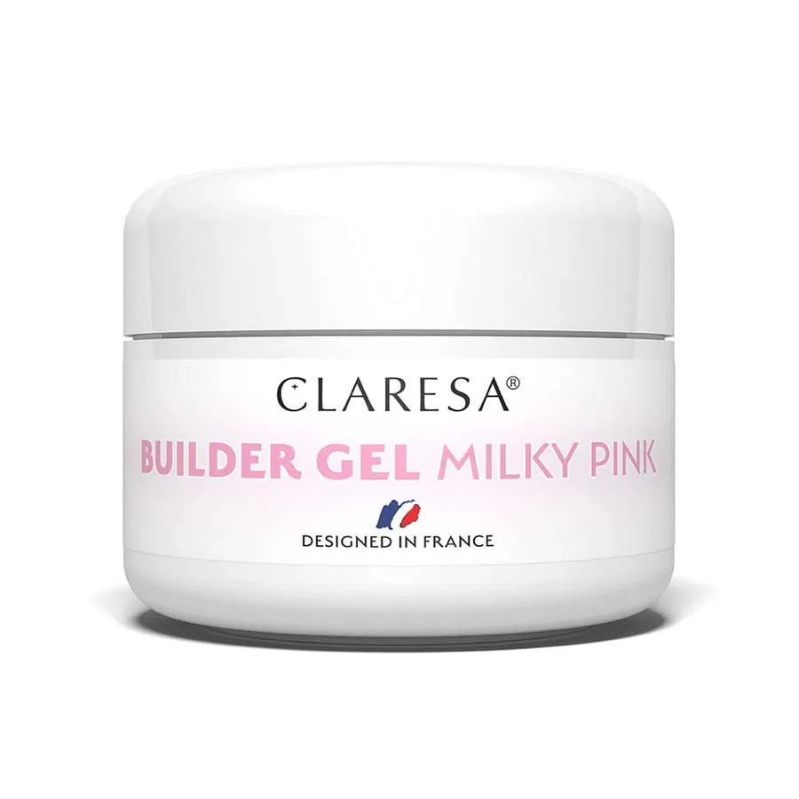 foto gel de construccion milky pink claresa