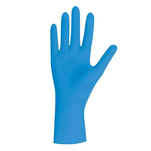 foto guantes nitrilo azul sin polvo unigloves