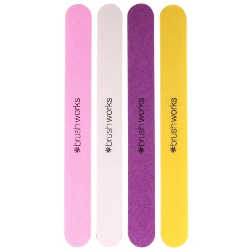foto pack de 4 limas de uñas brushworks