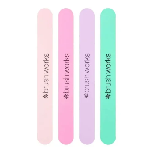 foto pack de 4 limas de uñas pastel brushworks