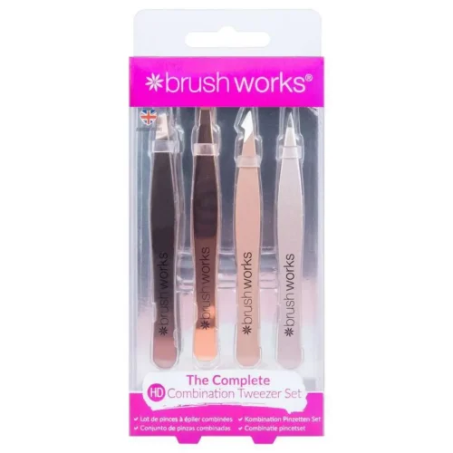 foto set de pinzas depilatorias brushworks