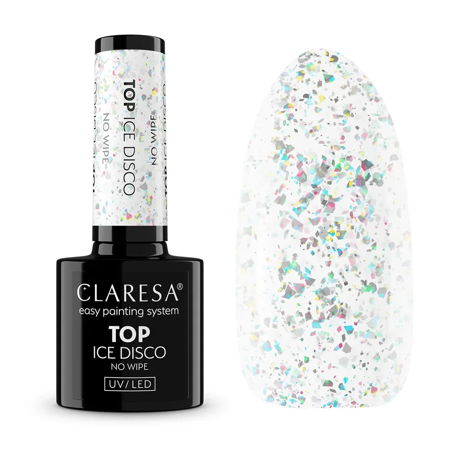 top coat semipermanente ice disco no wipe claresa