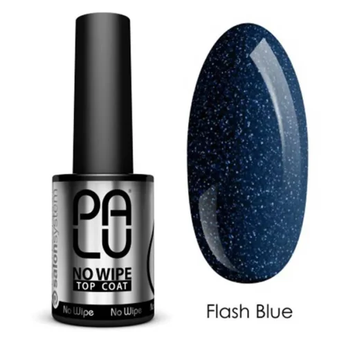 Top Coat semipermanente No Wipe Flash Blue Palu